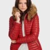 Oakwood FURY Lederjacke Red Damen