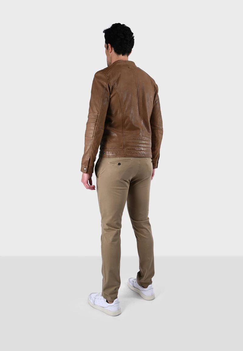 Oakwood BERLIN Lederjacke Tobacco Herren 4 Oakwood BERLIN Lederjacke Tobacco Herren – Bild 4