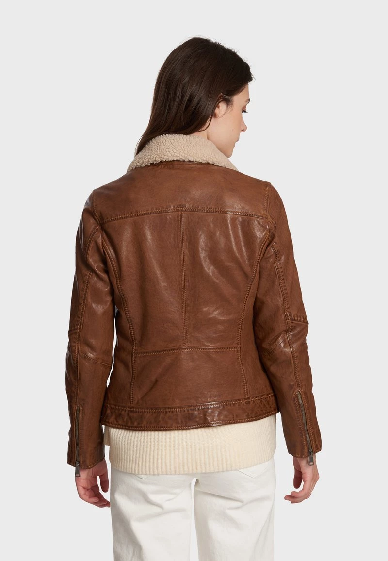 Oakwood FLOW Lederjacke Brown Damen 5 Oakwood FLOW Lederjacke Brown Damen – Bild 5