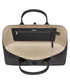 Longchamp ROSEAU Handtasche Schwarz Damen -Oakwood Soldes Boutique 604a2e36edbe4c4cb2c62d22e186eadf