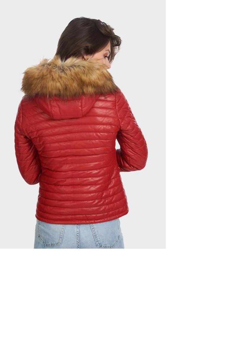 Oakwood FURY Lederjacke Red Damen 3 Oakwood FURY Lederjacke Red Damen – Bild 3