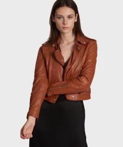 Oakwood Damen KYOTO Lederjacke Cognac
