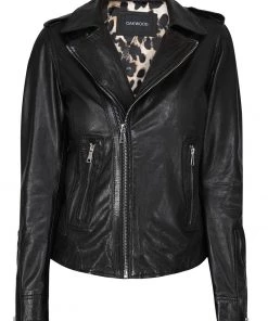 Oakwood Damen MANGA Lederjacke Black 9 Oakwood Damen MANGA Lederjacke Black -Oakwood Soldes Boutique 61577881b05246e0b4022aab1fb3d349