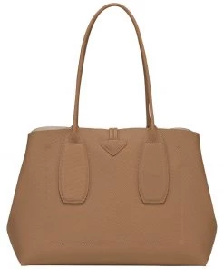 Longchamp Damen ROSEAU Handtasche Naturel -Oakwood Soldes Boutique 616778cac9c34c45a4f14d096327349d