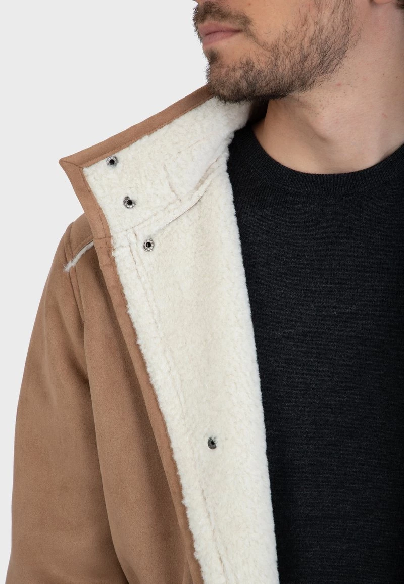 Oakwood STAN Wintermantel Beige Herren 4 Oakwood STAN Wintermantel Beige Herren – Bild 4