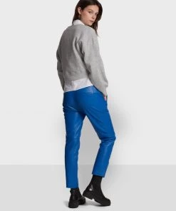 Oakwood GIFT Lederhose Blue Damen -Oakwood Soldes Boutique 63a6f5a3b8874fb69b48bd045205e075