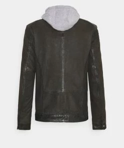 Oakwood PARK Lederjacke Antic Brown Herren -Oakwood Soldes Boutique 63f5f7cc7e994cdc9caca3bf57dbe32d