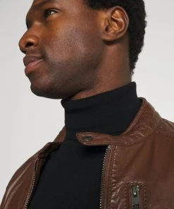 Oakwood AGENT Lederjacke Tobacco Herren -Oakwood Soldes Boutique 679ebf3b3a35449d8e4ecd58c89fac4e