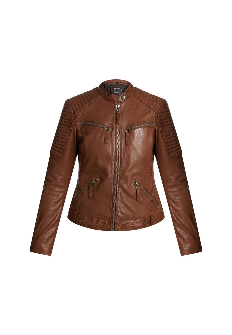 Oakwood HILLS Lederjacke Cognac Color Damen 7 Oakwood HILLS Lederjacke Cognac Color Damen – Bild 7