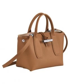 Longchamp ROSEAU Handtasche Naturel Damen -Oakwood Soldes Boutique 67c622785056443ebd5e6c7ec12ac537