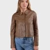 Oakwood GRACE Lederjacke Brown Damen