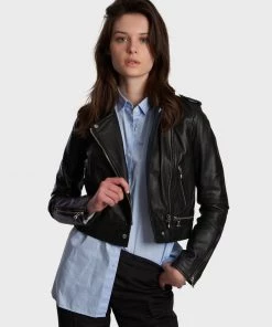 Oakwood Damen YOKO Lederjacke Black