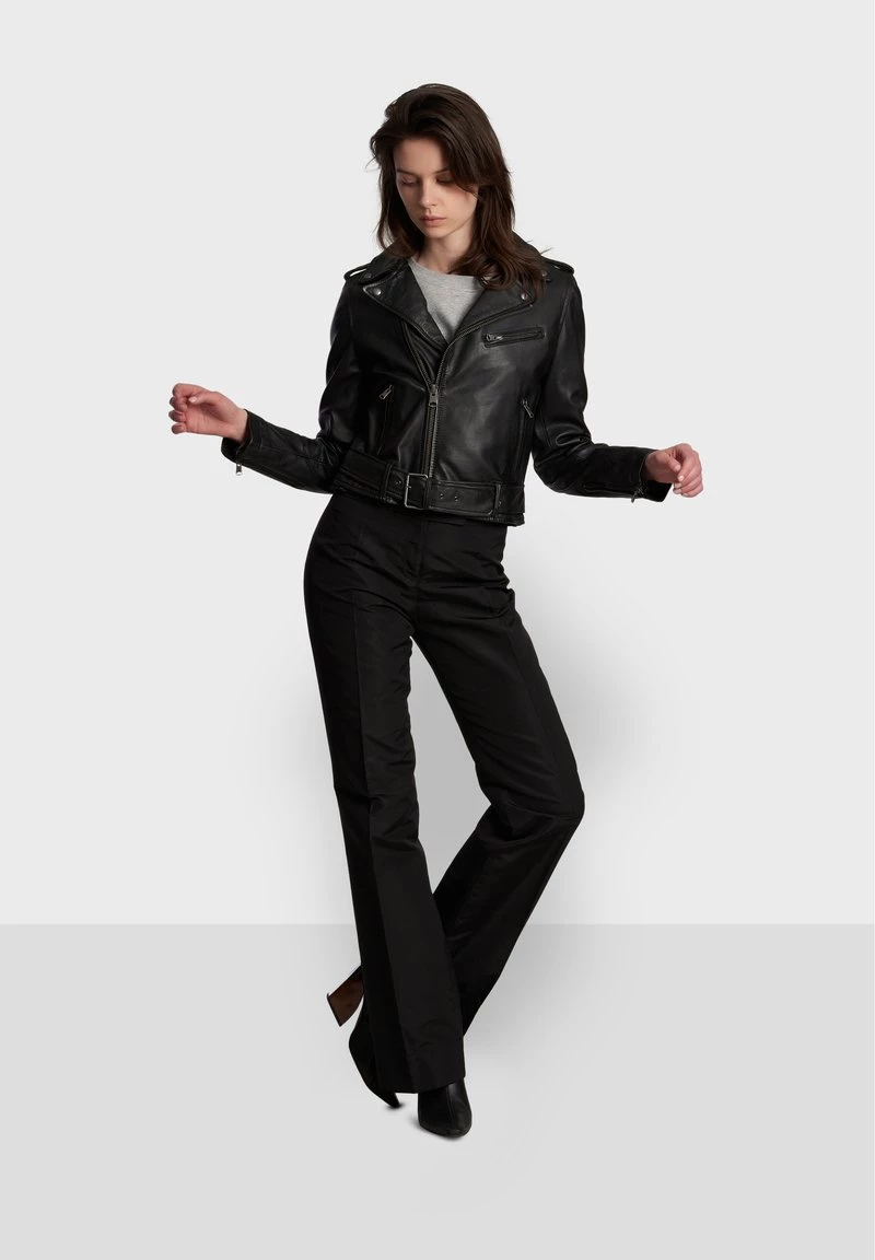 Oakwood RADIO Lederjacke Black Damen 5 Oakwood RADIO Lederjacke Black Damen – Bild 5