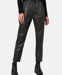 Oakwood GIFT Lederhose Dark Khaki Damen