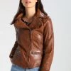 Oakwood VIDEO Lederjacke Light Brown Damen