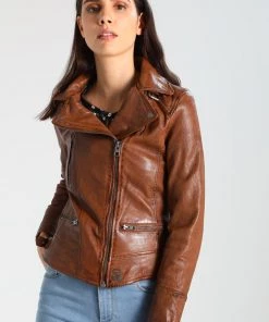 Oakwood VIDEO Lederjacke Light Brown Damen