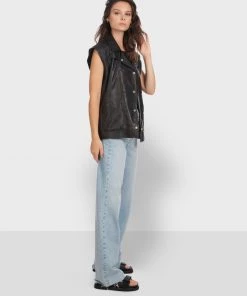 Oakwood WANTED Weste Black Damen -Oakwood Soldes Boutique 731c24a0576a40c4a0bf8f2a04efce9d