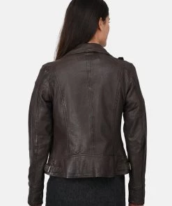 Oakwood Damen VIDEO Lederjacke Light Brown -Oakwood Soldes Boutique 7429ac35590b479ea028c1d4cfa4b2bb