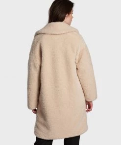 Oakwood Damen NAGOYA Wintermantel Beige -Oakwood Soldes Boutique 753c1b986394408988b45f8244de1287