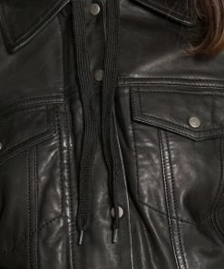 Oakwood RUBY Lederjacke Black Damen -Oakwood Soldes Boutique 788fa7e3afb14fe98a76adf1bfe6db72