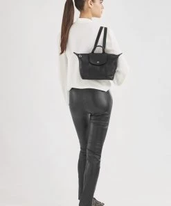 Longchamp Damen CUIR Tagesrucksack Schwarz