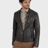 Oakwood AGENT Lederjacke Bronze Herren