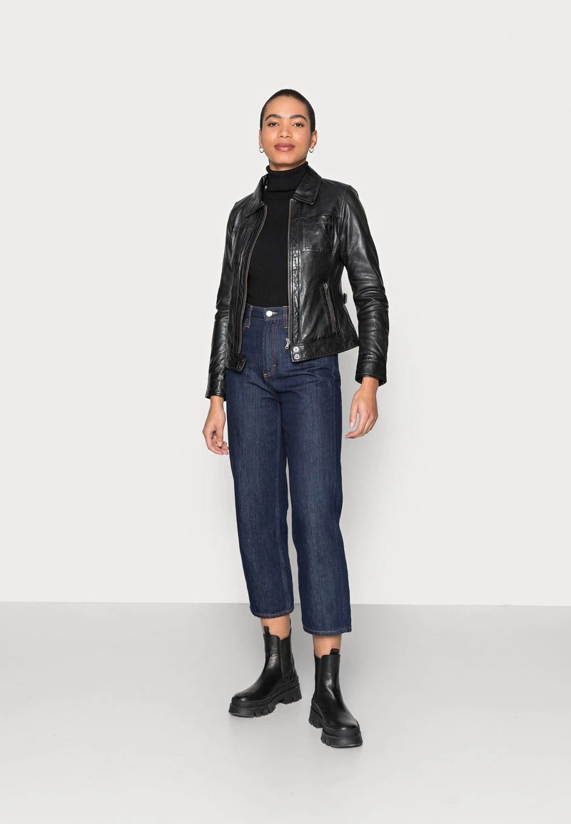 Oakwood Damen RECITAL Lederjacke Black 2 Oakwood Damen RECITAL Lederjacke Black – Bild 2