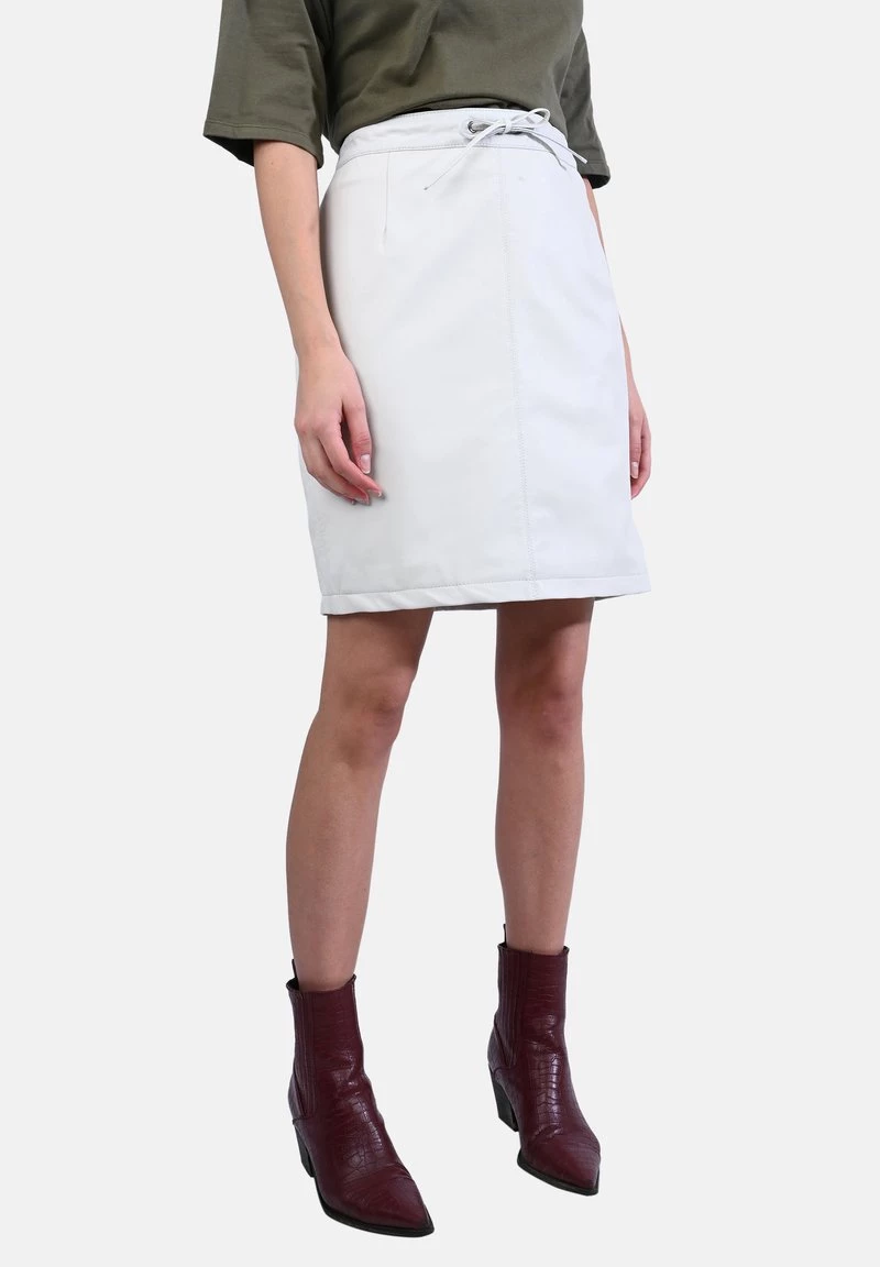 Oakwood Damen CELIA Lederrock White 1 Oakwood Damen CELIA Lederrock White