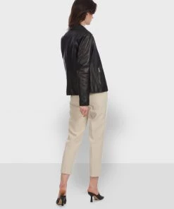 Oakwood FLASH Lederjacke Black Damen -Oakwood Soldes Boutique 7bc0c5e0825445ca842a86a8ca7bb1f5