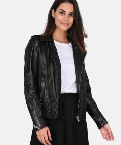 Oakwood Damen MANGA Lederjacke Black