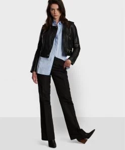 Oakwood Damen YOKO Lederjacke Black -Oakwood Soldes Boutique 7ce35c2a72ef46d7b3d043ac2dbccec3