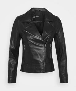 Oakwood Damen MARJORY Lederjacke Black -Oakwood Soldes Boutique 7f700643f512498490ed92f535877fa4