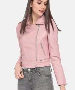 Oakwood PERFECTO Lederjacke Rose Damen