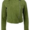 Oakwood Damen ZULINA Lederjacke Khaki Green