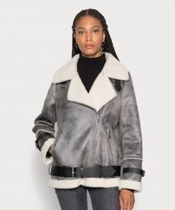 Oakwood Damen COMMUNITY Winterjacke Snow Grey