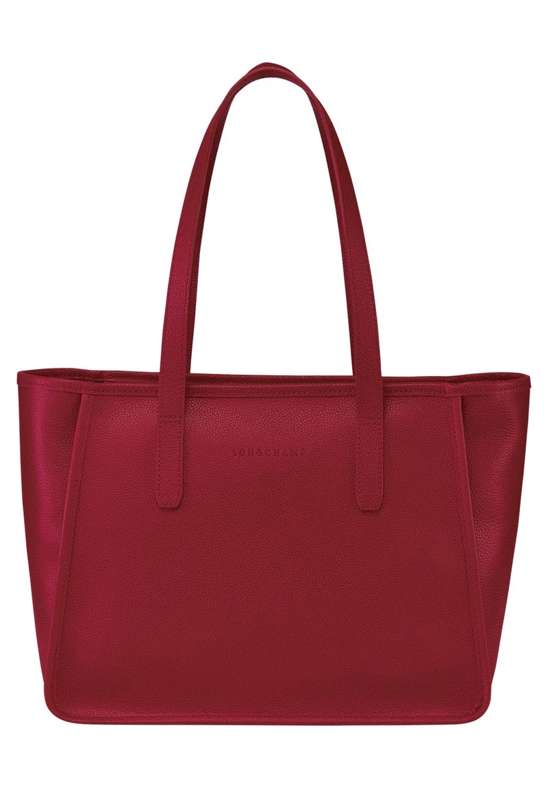 Longchamp Damen LE FOULONNÉ Shopping Bag Rot 2 Longchamp Damen LE FOULONNÉ Shopping Bag Rot – Bild 2