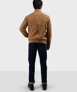 Oakwood FILIP Lederjacke Beige Herren -Oakwood Soldes Boutique 8208a6f2055542e580bb47f80a242784