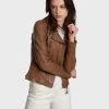 Oakwood Damen CAMERA Lederjacke Camel