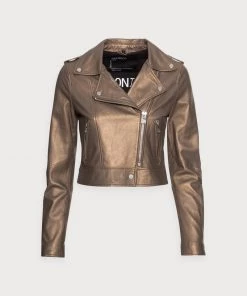 Oakwood Damen NIKKO Lederjacke Antic Brown -Oakwood Soldes Boutique 8298efaf76384dc79f4f1832f12947ff