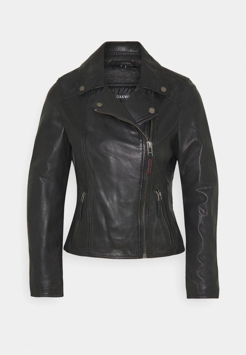 Oakwood Damen CLIPS Lederjacke Black 5 Oakwood Damen CLIPS Lederjacke Black – Bild 5