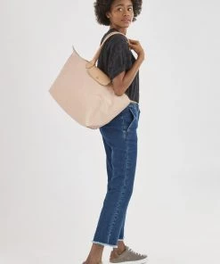 Oakwood Soldes Boutique 16 Longchamp Damen LE PLIAGE Handtasche Blumen