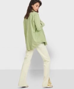 Oakwood ZEN Hemdbluse Light Green Damen -Oakwood Soldes Boutique 8656ca12d2fe48a3886c2e6897fec4e6
