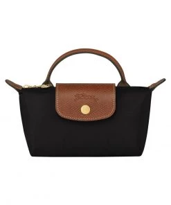 Oakwood Soldes Boutique 35 Longchamp LE PLIAGE ORIGINAL Kosmetiktasche Schwarz Damen