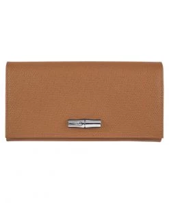 Longchamp ROSEAU Geldbörse Naturel Damen