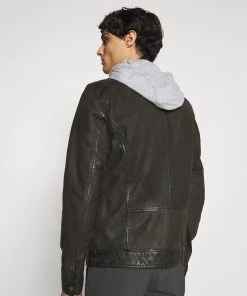 Oakwood PARK Lederjacke Antic Brown Herren -Oakwood Soldes Boutique 89bd07c686854515912b279ea6c786bf