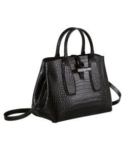 Longchamp ROSEAU Handtasche Schwarz Damen -Oakwood Soldes Boutique 8a7599ec1bd946cc9d41d1a0fb365050