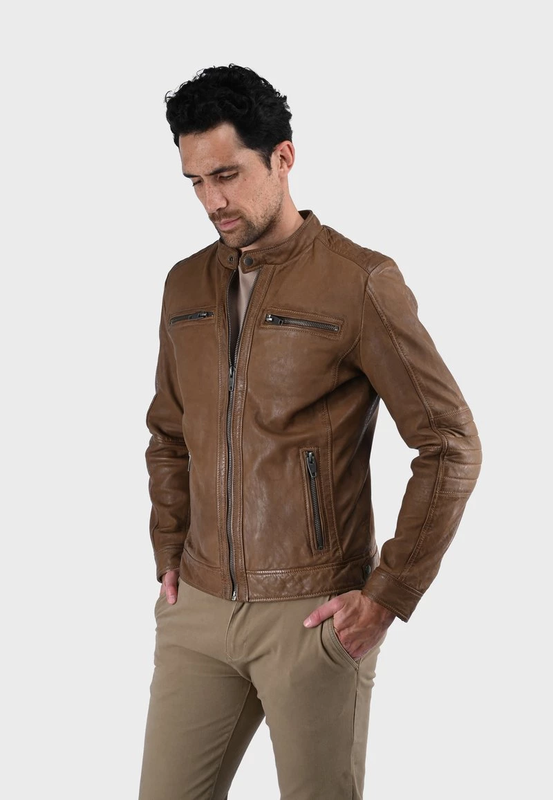 Oakwood BERLIN Lederjacke Tobacco Herren 3 Oakwood BERLIN Lederjacke Tobacco Herren – Bild 3