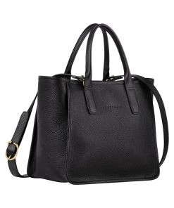 Longchamp LE FOULONNÉ Handtasche Schwarz Damen -Oakwood Soldes Boutique 8c1ee6adc8f949f08d901eeadc26fc68