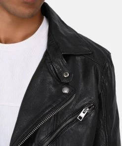 Oakwood ANDY Lederjacke Black Herren -Oakwood Soldes Boutique 8c63bf775b0d4a22bb6adcf963dd291d