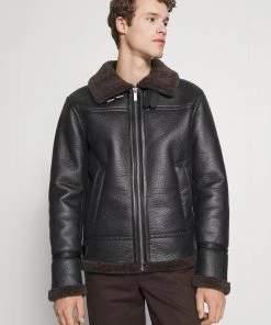 Oakwood OXFORD Kunstlederjacke Black Herren